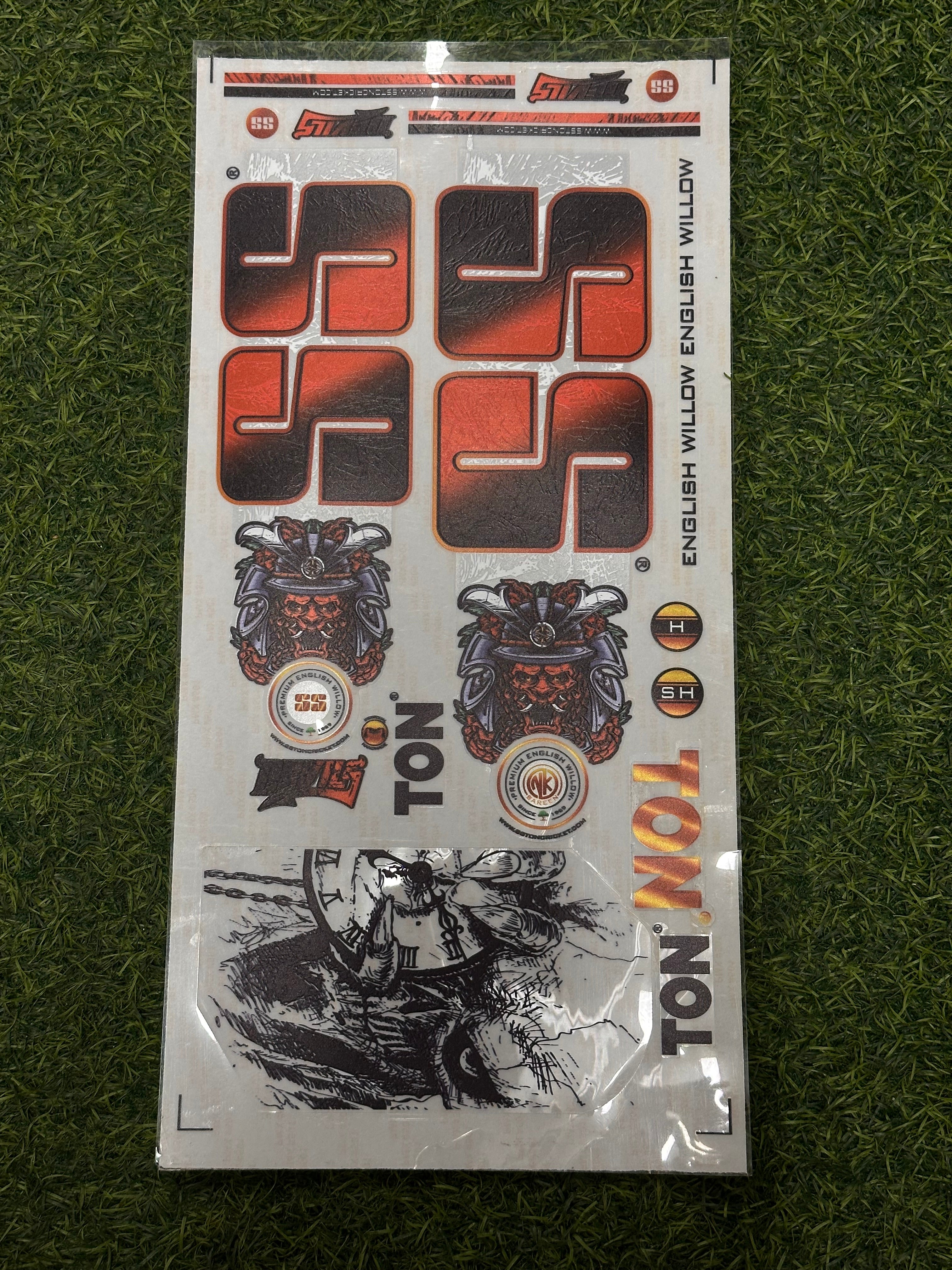 SS DEVILS RED REFURBISHED BAT STICKERS