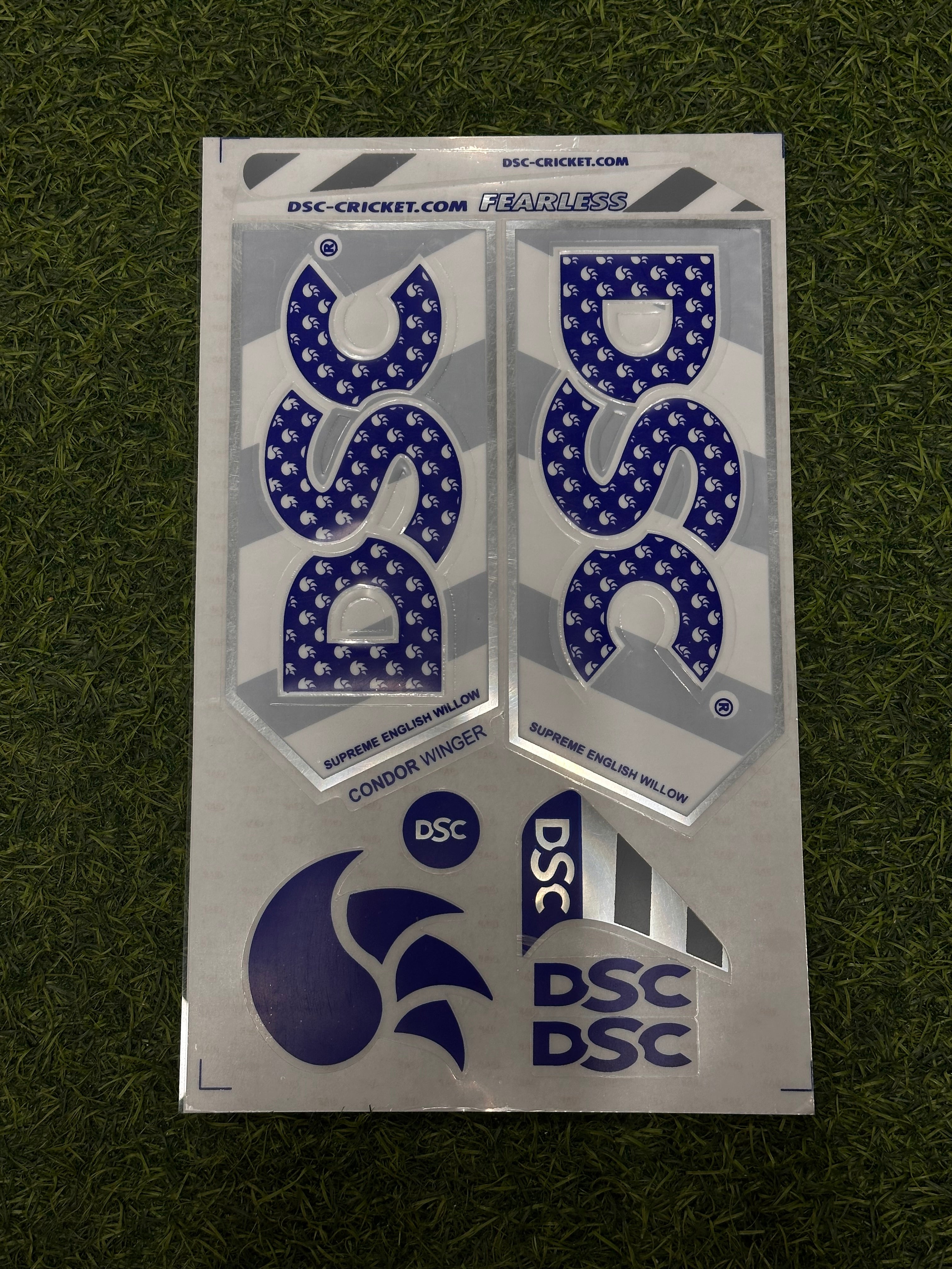 DSC CONDOR WINGER BLUE REFURBISHED BAT STICKER